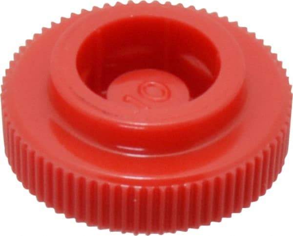 Made in USA - Knurled Plastic Thumb Screw - 5/8" OAL, 5/8" Head Diam x 7/32" Head Height - USA Tool & Supply