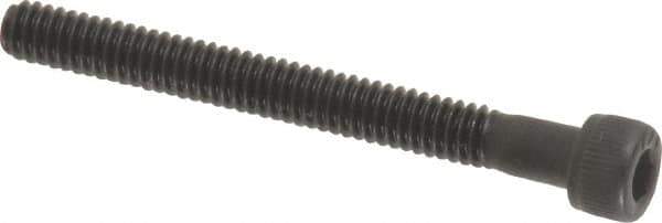 Value Collection - #5-40 UNC Hex Socket Drive, Socket Cap Screw - Alloy Steel, Black Oxide Finish, Partially Threaded, 1-1/4" Length Under Head - USA Tool & Supply