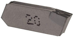Iscar - 3GIM Grade IC20, 3mm Cutting Width Carbide Grooving Insert - Neutral, 0.25mm Corner Radius, Uncoated - USA Tool & Supply