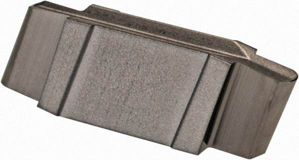 Iscar - 157079GIP Grade IC20, 1.57mm Cutting Width Carbide Grooving Insert - 2.7mm Max Depth of Cut, Neutral, 0.79mm Corner Radius, Uncoated - USA Tool & Supply