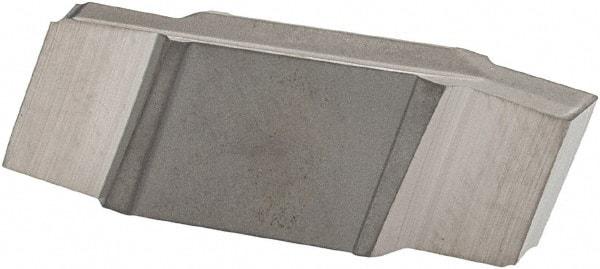 Iscar - 196015GIP Grade IC20, 1.96mm Cutting Width Carbide Grooving Insert - 3mm Max Depth of Cut, Neutral, 0.15mm Corner Radius, Uncoated - USA Tool & Supply
