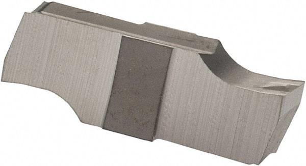 Iscar - 239015GIPI Grade IC20, 2.39mm Cutting Width Carbide Grooving Insert - 6.4mm Max Depth of Cut, Neutral, 0.15mm Corner Radius, Uncoated - USA Tool & Supply