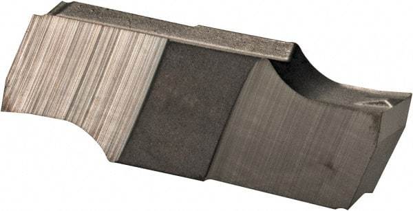 Iscar - 270010GIPI Grade IC20, 2.7mm Cutting Width Carbide Grooving Insert - Neutral, 0.1mm Corner Radius, Uncoated - USA Tool & Supply
