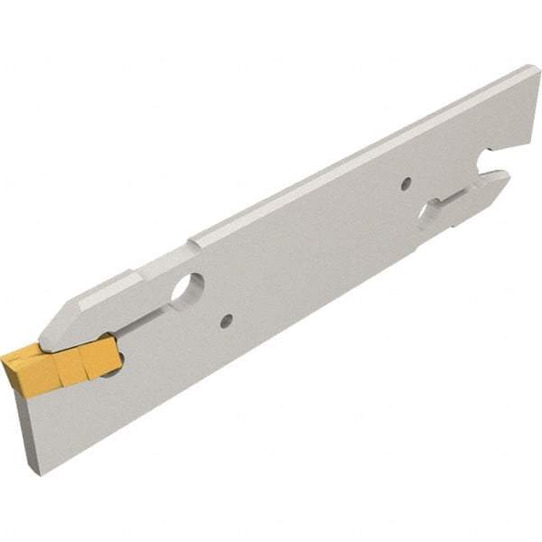 Iscar - 4.4 to 6.4mm Groove Width, 26mm Max Depth of Cut, Neutral Cut, CGHN Indexable Grooving Blade - Multiple Insert Styles, Series Cut Grip - USA Tool & Supply