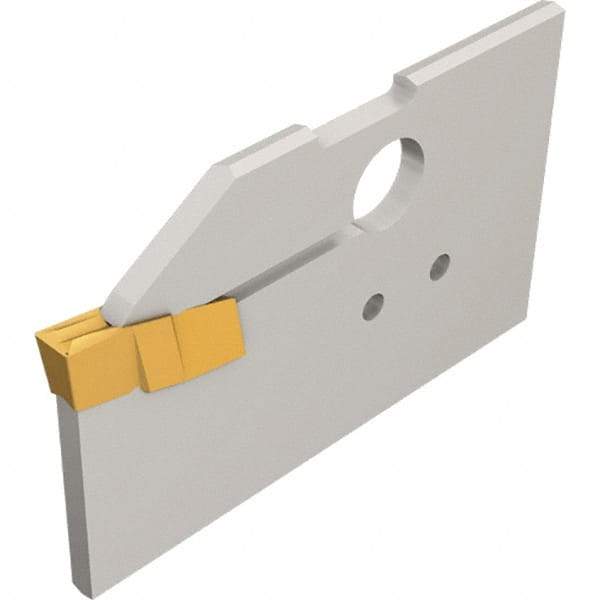 Iscar - 2.8 to 4mm Groove Width, 19mm Max Depth of Cut, Neutral Cut, CGHN Indexable Grooving Blade - GIF 4.00E-2.00, GIM 3UT-1.5RA, GIMN 302, GIMN 406, GIMY 315, GIMY 420, GITM 3.00K-1.50, GITM 4.00K-2.00 Insert Style, Series Cut Grip - USA Tool & Supply