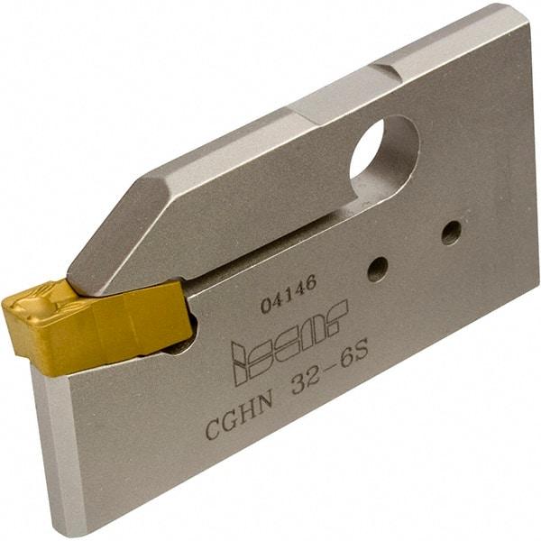Iscar - 3.5 to 5mm Groove Width, 21mm Max Depth of Cut, Neutral Cut, CGHN Indexable Grooving Blade - Multiple Insert Styles, Series Cut Grip - USA Tool & Supply
