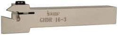 Iscar - Right Hand Cut, GI.., GPV.., TIP.. Insert, Indexable Cutoff Toolholder - 9mm Max Depth of Cut, 16mm Shank Width, 16mm Shank Height, 110mm OAL - USA Tool & Supply