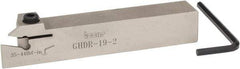 Iscar - External Thread, 0.33" Max Depth of Cut, 0.016" Min Groove Width, 4-1/2" OAL, Right Hand Indexable Grooving Cutoff Toolholder - 3/4" Shank Height x 3/4" Shank Width, GI.., GPV.., TIP.. Insert Style, GHD Toolholder Style, Series Cut Grip - USA Tool & Supply