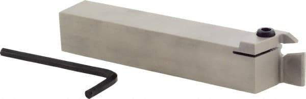 Iscar - GHD, External, Right Hand, 1/2" Max Depth of Cut, 0.197 to 1/4" Groove Width, Indexable Grooving Tool Holder - GI.. Insert Compatibility, 1" Shank Height, 1" Shank Width, 6" OAL - USA Tool & Supply