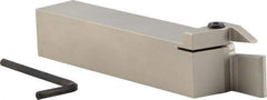 Iscar - GHD, External, Right Hand, 1" Max Depth of Cut, 0.26 to 0.327" Groove Width, Indexable Grooving Tool Holder - GDM.. 808, GI.. 8.. Insert Compatibility, 1-1/4" Shank Height, 1-1/4" Shank Width, 7" OAL - USA Tool & Supply