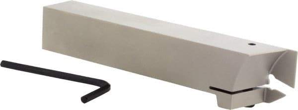 Iscar - External Thread, 0.67" Max Depth of Cut, 0.016" Min Groove Width, 6" OAL, Left Hand Indexable Grooving Cutoff Toolholder - 1" Shank Height x 1" Shank Width, GI.. Insert Style, GHG Toolholder Style, Series Cut Grip - USA Tool & Supply