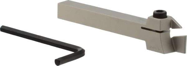 Iscar - External Thread, 1/2" Max Depth of Cut, 0.118" Min Groove Width, 4-1/2" OAL, Right Hand Indexable Grooving Cutoff Toolholder - 1/2" Shank Height x 1/2" Shank Width, GI.. Insert Style, GHG Toolholder Style, Series Cut Grip - USA Tool & Supply