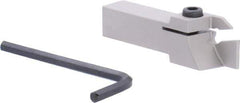Iscar - External Thread, 0.67" Max Depth of Cut, 3mm Min Groove Width, 78mm OAL, Right Hand Indexable Grooving Cutoff Toolholder - 16mm Shank Height x 16mm Shank Width, GI.. Insert Style, GHG Toolholder Style, Series Cut Grip - USA Tool & Supply