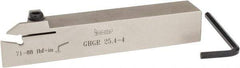 Iscar - GHG, External, Right Hand, .79" Max Depth of Cut, 0.15 to 0.19" Groove Width, Indexable Grooving Tool Holder - GI..,TIP.. Insert Compatibility, 1" Shank Height, 1" Shank Width, 6" OAL - USA Tool & Supply