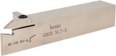 Iscar - External Thread, 1" Max Depth of Cut, 0.185" Min Groove Width, 7" OAL, Right Hand Indexable Grooving Cutoff Toolholder - 1-1/4" Shank Height x 1-1/4" Shank Width, GI.. Insert Style, GHG Toolholder Style, Series Cut Grip - USA Tool & Supply