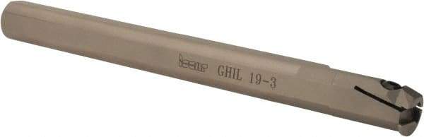 Iscar - GHI, Internal, Left Hand, 0.177" Max Depth of Cut, 0.078 to 0.137" Groove Width, Indexable Grooving Tool Holder - GIFI.., GIMY.., GINI.., GIPI.., TIPI.. Insert Compatibility, 3/4" Shank Width, 8" OAL - USA Tool & Supply
