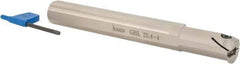 Iscar - GHI, Internal, Left Hand, 0.197" Max Depth of Cut, 0.098 to 0.157" Groove Width, Indexable Grooving Tool Holder - GIFI.., GIMY.., GINI.., GIPI.., TIPI.. Insert Compatibility, 1" Shank Width, 8" OAL - USA Tool & Supply