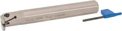 Iscar - GHI, Internal, Right Hand, 0.393" Max Depth of Cut, 0.157 to 0.208" Groove Width, Indexable Grooving Tool Holder - GIFI.., GIMY.., GINI.., GIPI.., TIPI.. Insert Compatibility, 1" Shank Width, 7" OAL, Through Coolant - USA Tool & Supply