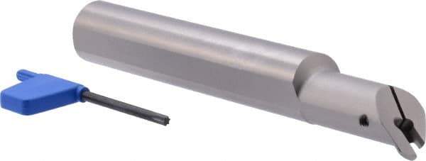Iscar - 1" Min Bore Diam, 7" OAL, 1" Shank Diam, GHIU Indexable Boring Bar - 1.95" Max Bore Depth, GIPI Insert - USA Tool & Supply