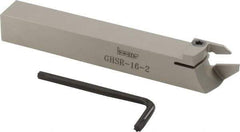 Iscar - GHS, Right Hand Cut, 1.26" Max Workpc Diam, GIG, GIM, GIP, TIP Insert, Indexable Cutoff Toolholder - 1.26 Max Depth of Cut, 16mm Shank Width, 16mm Shank Height, 120mm OAL - USA Tool & Supply