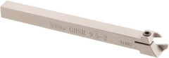 Iscar - GHS, External, Right Hand, 0.395" Max Depth of Cut, 0.087 to 1/8" Groove Width, Indexable Grooving Tool Holder - GIG, GIM, GIP, TIP Insert Compatibility, 3/8" Shank Height, 3/8" Shank Width, 4.72" OAL - USA Tool & Supply