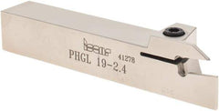 Iscar - PHG, External, Left Hand, 0.67" Max Depth of Cut, 3/32 to 1/8" Groove Width, Indexable Grooving Tool Holder - GDMW 2.4 Insert Compatibility, 3/4" Shank Height, 3/4" Shank Width, 4-1/2" OAL - USA Tool & Supply