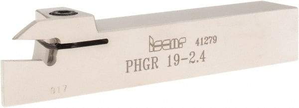 Iscar - PHG, External, Right Hand, 0.67" Max Depth of Cut, 3/32 to 1/8" Groove Width, Indexable Grooving Tool Holder - 3/4" Shank Height, 3/4" Shank Width, 4-1/2" OAL - USA Tool & Supply
