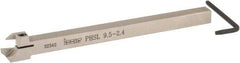 Iscar - PHS, External, Left Hand, 3/32 to 1/8" Groove Width, Indexable Grooving Tool Holder - GDMW 2.4 Insert Compatibility, 3/8" Shank Height, 3/8" Shank Width, 5-29/32" OAL - USA Tool & Supply