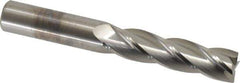 M.A. Ford - 5/8", 2-1/2" LOC, 5/8" Shank Diam, 4-5/8" OAL, 4 Flute, Solid Carbide Square End Mill - Single End, Uncoated, Spiral Flute, 30° Helix, Centercutting, Right Hand Cut, Right Hand Flute, Series 122 - USA Tool & Supply