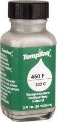 Tempil - 450°F Temp Indicating Liquid - 2 Ounce Container, 232°C - USA Tool & Supply