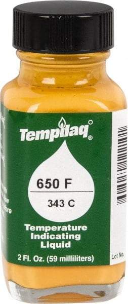 Tempil - 650°F Temp Indicating Liquid - 2 Ounce Container, 343°C - USA Tool & Supply