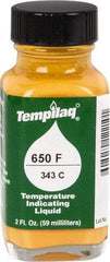 Tempil - 650°F Temp Indicating Liquid - 2 Ounce Container, 343°C - USA Tool & Supply