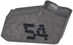 Iscar - GFN IC54 Grade, 0.063" Cutting Width, Carbide Cutoff Insert - 0° Neutral Lead Angle, 0.0063" Cnr Rad, Single End - USA Tool & Supply