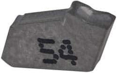 Iscar - GFN IC54 Grade, 0.063" Cutting Width, Carbide Cutoff Insert - 0° Neutral Lead Angle, 0.0063" Cnr Rad, Single End - USA Tool & Supply