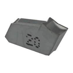 Iscar - GFN A IC20 Grade, 0.1193" Cutting Width, Carbide Cutoff Insert - 0° Neutral Lead Angle, 0.0079" Cnr Rad, Single End - USA Tool & Supply