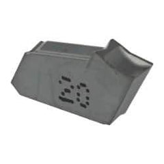 Iscar - GFN A IC20 Grade, 0.1193" Cutting Width, Carbide Cutoff Insert - 0° Neutral Lead Angle, 0.0079" Cnr Rad, Single End - USA Tool & Supply