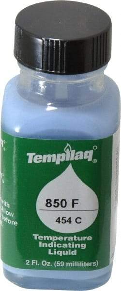 Tempil - 850°F Temp Indicating Liquid - 2 Ounce Container, 454°C - USA Tool & Supply