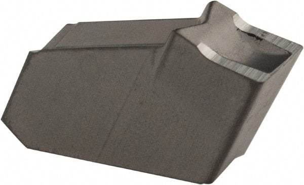 Iscar - GFN IC20 Grade, 0.1594" Cutting Width, Carbide Cutoff Insert - 0° Neutral Lead Angle, 0.0094" Cnr Rad, Single End - USA Tool & Supply