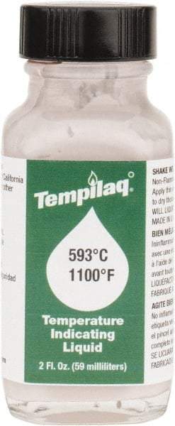 Tempil - 1,100°F Temp Indicating Liquid - 2 Ounce Container, 593°C - USA Tool & Supply