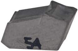 Iscar - GFN IC54 Grade, 0.1886" Cutting Width, Carbide Cutoff Insert - 0° Neutral Lead Angle, 0.011" Cnr Rad, Single End - USA Tool & Supply