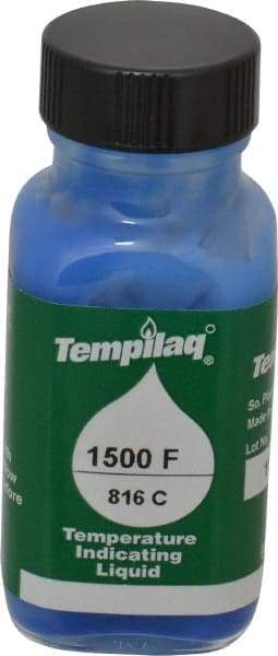 Tempil - 1,500°F Temp Indicating Liquid - 2 Ounce Container, 816°C - USA Tool & Supply