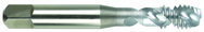 M6 x 1.0 Dia. - D5 - 2 FL - Premium HSS - Bright Semi Bottoming Spiral FL Tap - USA Tool & Supply