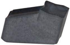Iscar - GFR IC354 Grade, 0.0866" Cutting Width, Carbide Cutoff Insert - 15° Right Hand Lead Angle, 0.0063" Cnr Rad, TiCN Coated, Single End - USA Tool & Supply