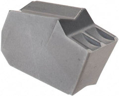 Iscar - GTN4 W IC20 Grade, 0.1614" Cutting Width, Carbide Cutoff Insert - 0° Neutral Lead Angle, 0.0094" Cnr Rad, Single End - USA Tool & Supply