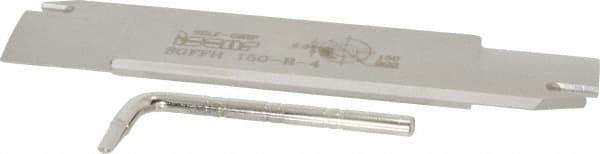 Iscar - 1.2598" Blade Height, 0.2047" Blade Width, 5.9055" OAL, Right Hand Cut, Double End Indexable Cut-Off Blade - 30mm Max Depth of Cut, SGFFH Blade, Self Grip Series - USA Tool & Supply