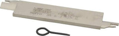 Iscar - 1.2598" Blade Height, 0.2047" Blade Width, 5.9055" OAL, Right Hand Cut, Double End Indexable Cut-Off Blade - 20mm Max Depth of Cut, SGFFH Blade, Self Grip Series - USA Tool & Supply