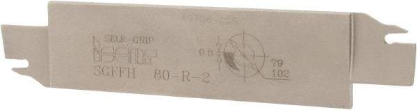 Iscar - 1.2598" Blade Height, 0.1575" Blade Width, 5.9055" OAL, Right Hand Cut, Double End Indexable Cut-Off Blade - 20mm Max Depth of Cut, SGFFH Blade - USA Tool & Supply