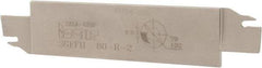 Iscar - 1.2598" Blade Height, 0.1575" Blade Width, 5.9055" OAL, Right Hand Cut, Double End Indexable Cut-Off Blade - 20mm Max Depth of Cut, SGFFH Blade - USA Tool & Supply