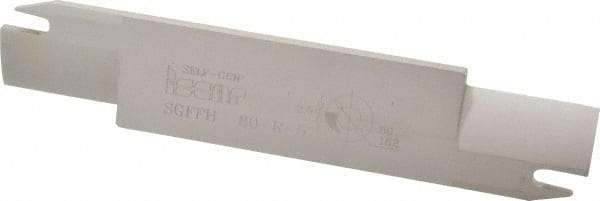 Iscar - 1.2598" Blade Height, 0.2047" Blade Width, 5.9055" OAL, Right Hand Cut, Double End Indexable Cut-Off Blade - 32mm Max Depth of Cut, SGFFH Blade, Self Grip Series - USA Tool & Supply