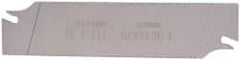 Iscar - 1.0236" Blade Height, 0.0472" Blade Width, 4.3307" OAL, Right Hand Cut, Double End Indexable Cut-Off Blade - SGFH Blade, Self Grip Series - USA Tool & Supply